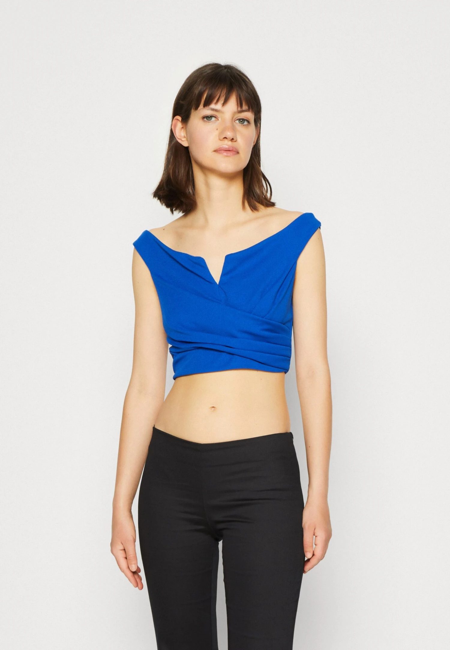 Wal G Valentines Heart Crop - Top - Electric Blue 3 Wal G Valentines Heart Crop - Top - Electric Blue