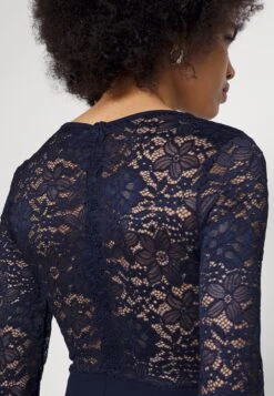 Wal G Blake Long Sleeve - Jumpsuit - Navy Blue -Wal G 583b4de0ee1e4d57bec8acc350cda955