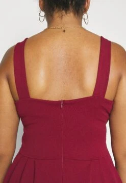 Kandy V Neck Midi - Jurk - Wine 15 Kandy V Neck Midi - Jurk - Wine -Wal G 585295c830e247719fd63487dd182dbe