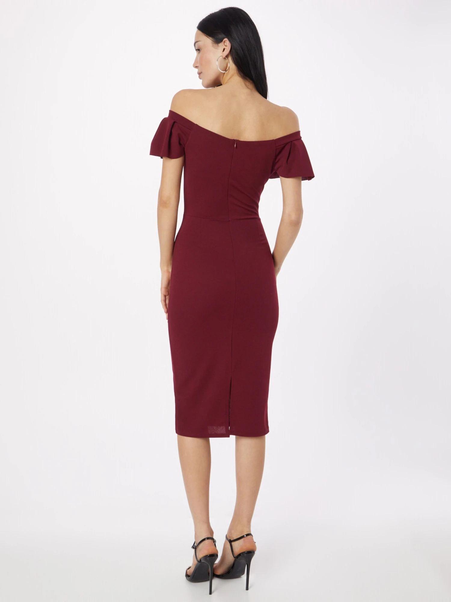 Wal G Mini Jurken Jurk HIMANI Dames Wijnrood 6 Wal G Mini Jurken Jurk HIMANI Dames Wijnrood - Afbeelding 4