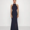 Halter Neck Maxi Dress - Cocktailjurk - Navy Blue 1 Halter Neck Maxi Dress - Cocktailjurk - Navy Blue -Wal G 5bb8d369719c4dcea652cfcb5121c4ea