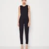 Wal G Dayna Straight Leg - Jumpsuit - Navy Blue -Wal G 67fcc18a8f8843ef8c0514ffd3ed1dd3