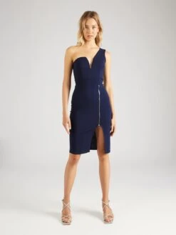 Wal G Cocktailjurken Cocktailjurk GIGI Dames Donkerblauw -Wal G 683e526858f904e4a3ef3b28397ef09c