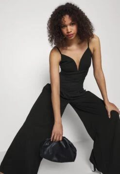 Havana Wide Leg- Jumpsuit - Black 12 Havana Wide Leg- Jumpsuit - Black -Wal G 6d66e8c2088340a69e08d1b3cf0b9383