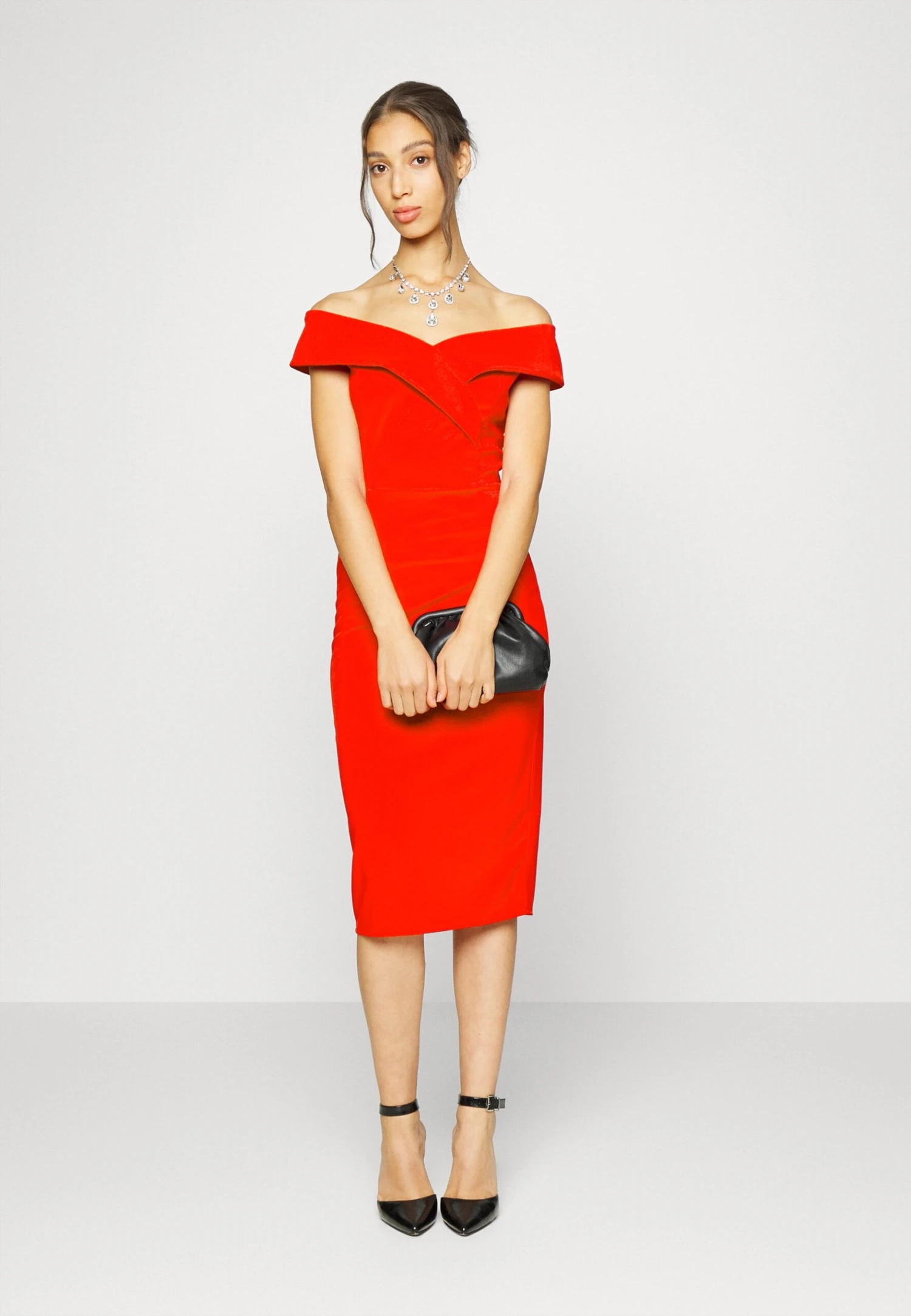 Wal G Zara Midi Dress - Cocktailjurk - Red 4 Wal G Zara Midi Dress - Cocktailjurk - Red - Afbeelding 2