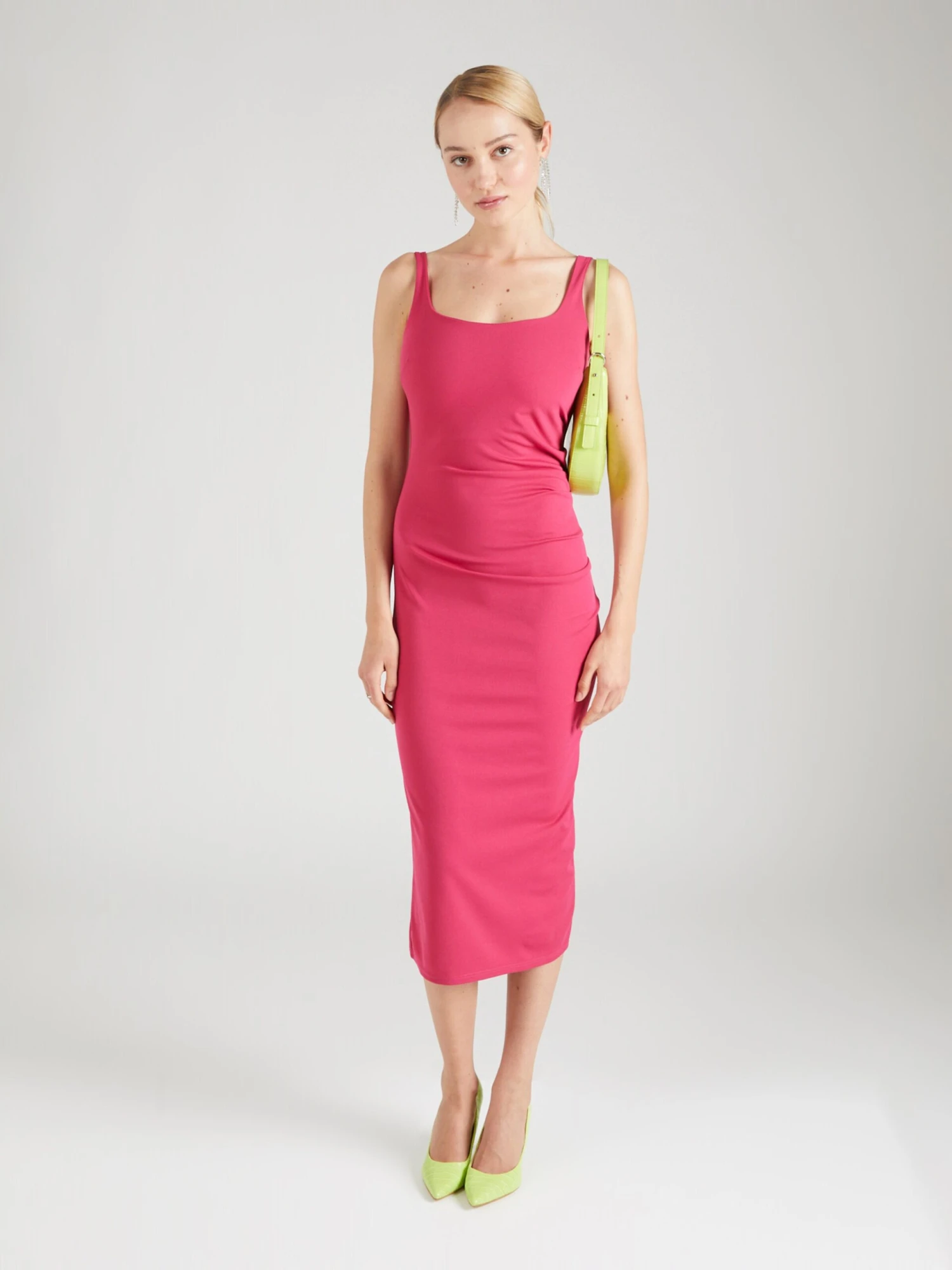 Wal G Maxi Jurken Jurk MIMA Dames Fuchsia 9 Wal G Maxi Jurken Jurk MIMA Dames Fuchsia - Afbeelding 7