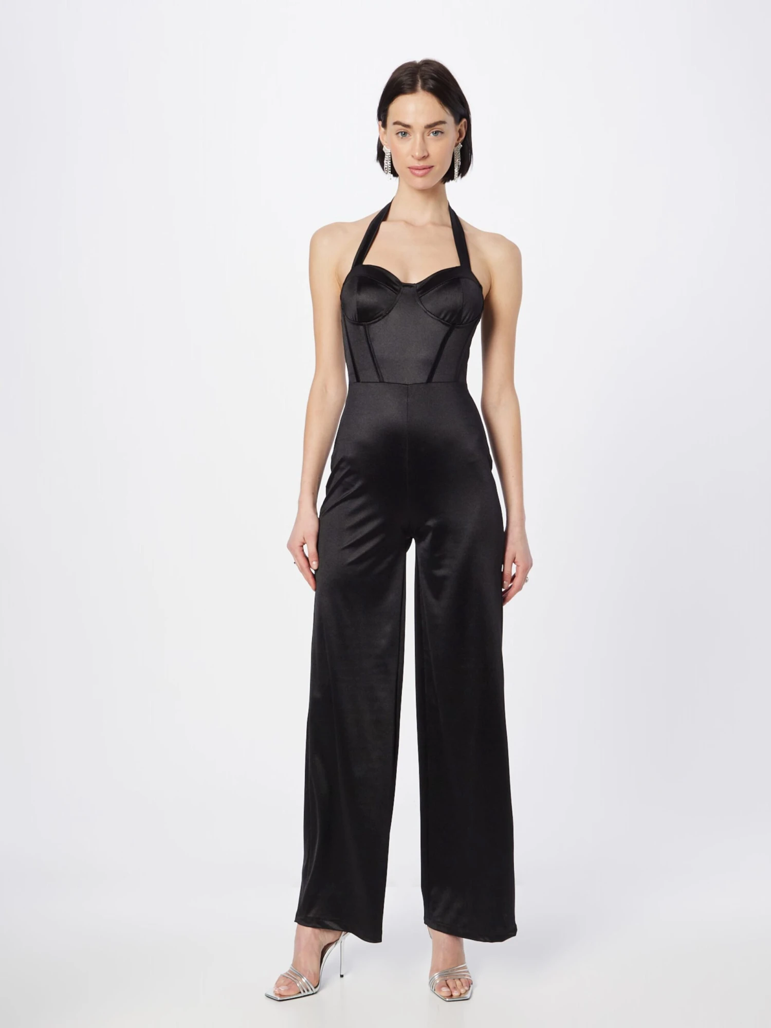 Wal G Korte Jumpsuits Jumpsuit MONA Dames Zwart 5 Wal G Korte Jumpsuits Jumpsuit MONA Dames Zwart - Afbeelding 3