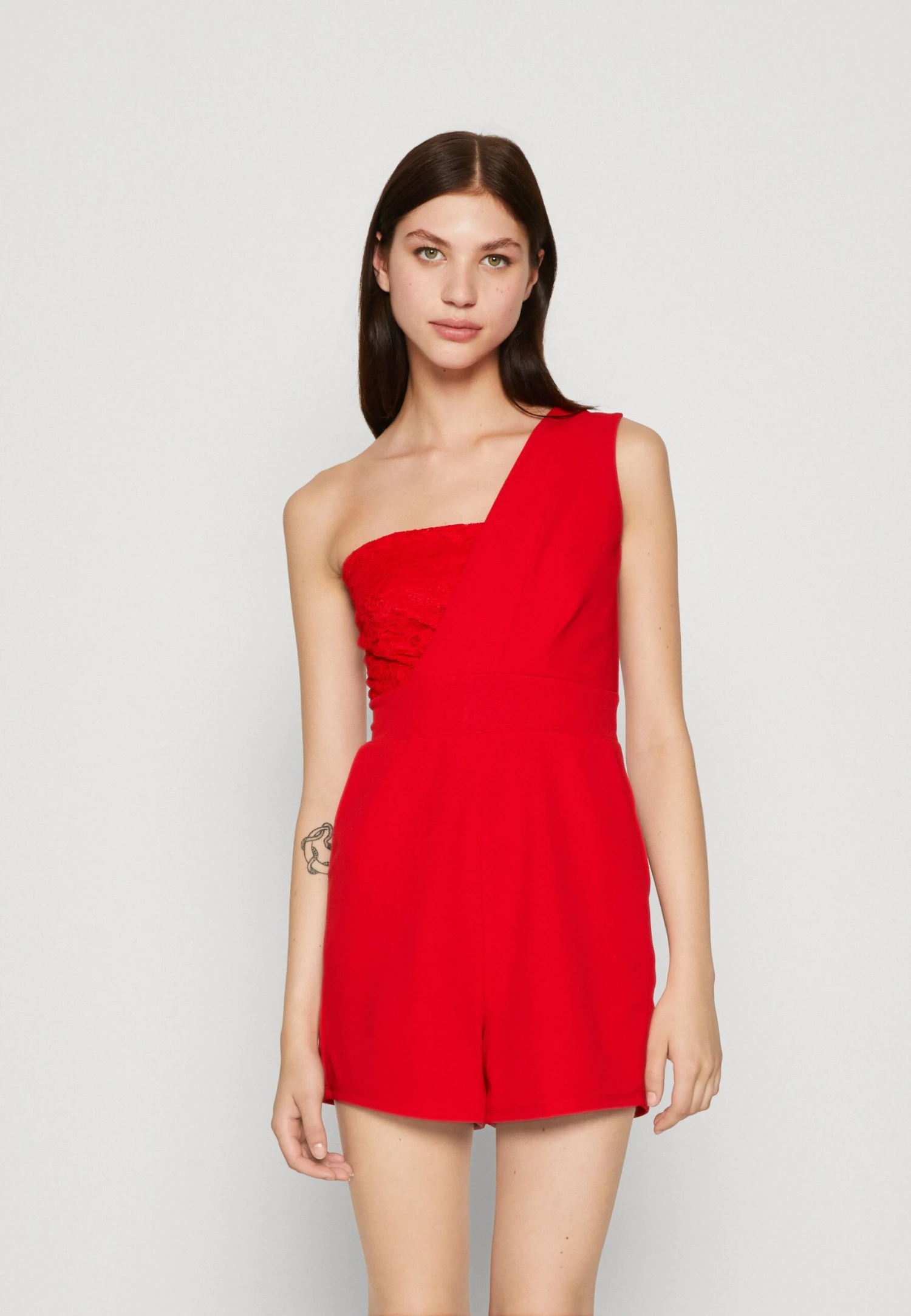 Wal G Lula One Shoulder - Jumpsuit - Red 3 Wal G Lula One Shoulder - Jumpsuit - Red