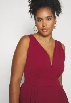 Kandy V Neck Midi - Jurk - Wine 12 Kandy V Neck Midi - Jurk - Wine -Wal G 75dc86a7e1714f19abc9cbf5df8516fc