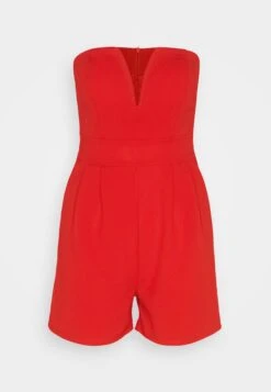 Wal G Christa V Neck Playsuit - Jumpsuit - Red 12 Wal G Christa V Neck Playsuit - Jumpsuit - Red -Wal G 77facf82b486485f87eca45bee580a10