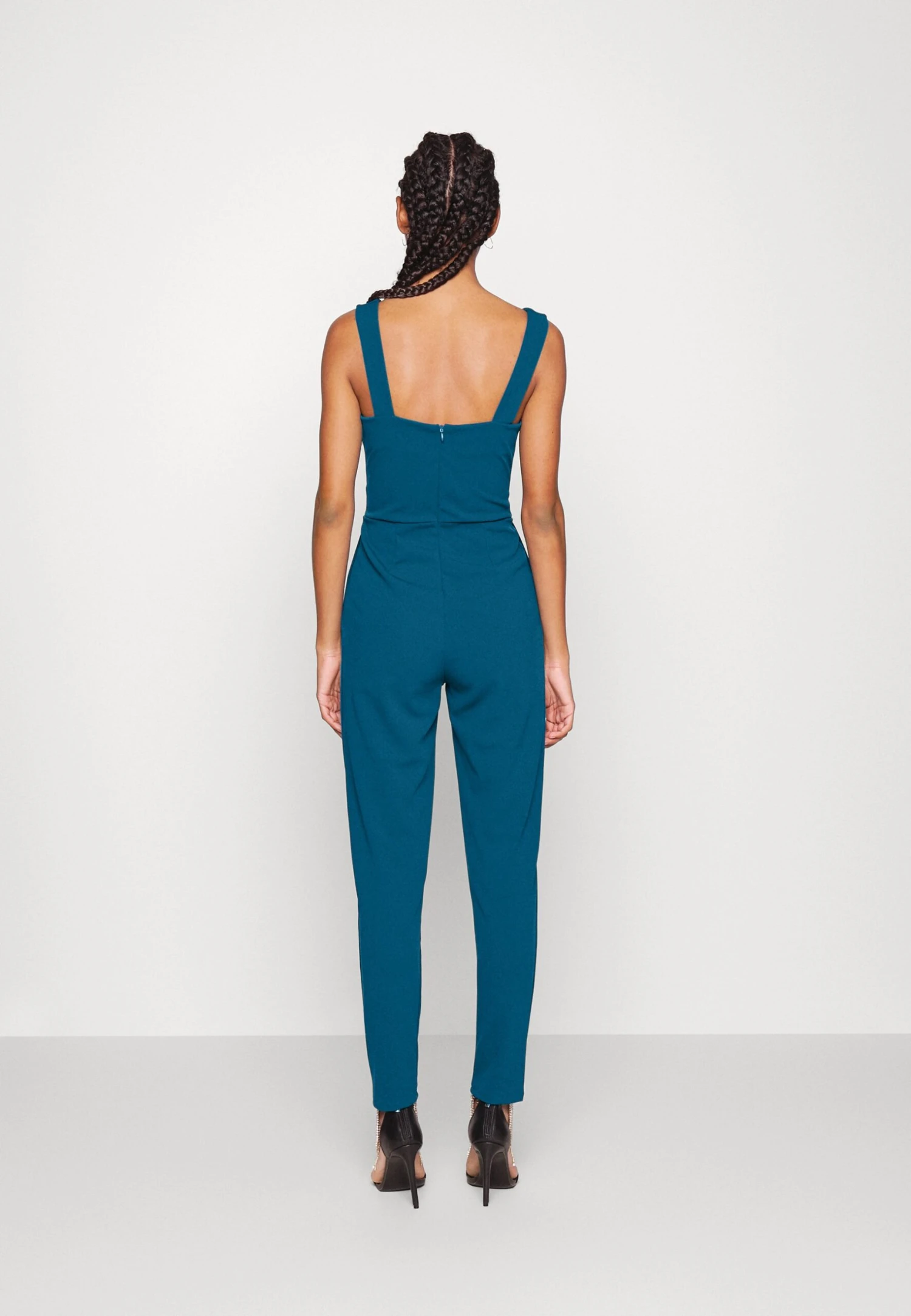 Wal G V Neck - Jumpsuit - Dark Teal Blue 5 Wal G V Neck - Jumpsuit - Dark Teal Blue - Afbeelding 3