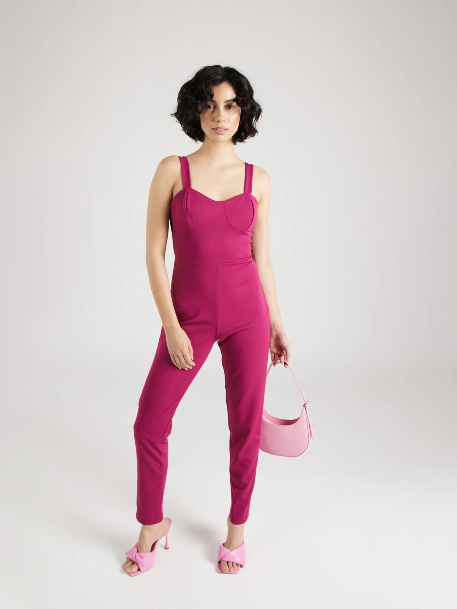 Wal G Lange Jumpsuits Jumpsuit ERIN Dames Fuchsia 7 Wal G Lange Jumpsuits Jumpsuit ERIN Dames Fuchsia - Afbeelding 5