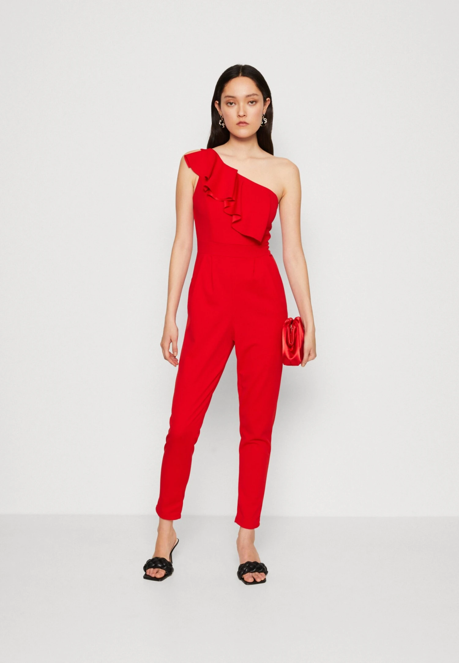 Wal G Kelly Ruffle - Jumpsuit - Red 4 Wal G Kelly Ruffle - Jumpsuit - Red - Afbeelding 2