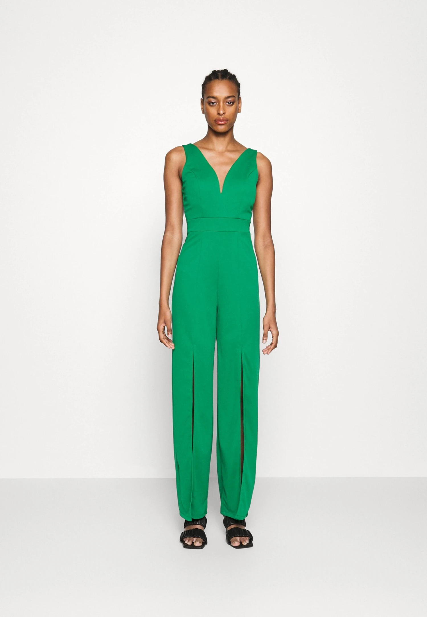 Steven Front Slit - Jumpsuit - Leaf Green 3 Steven Front Slit - Jumpsuit - Leaf Green