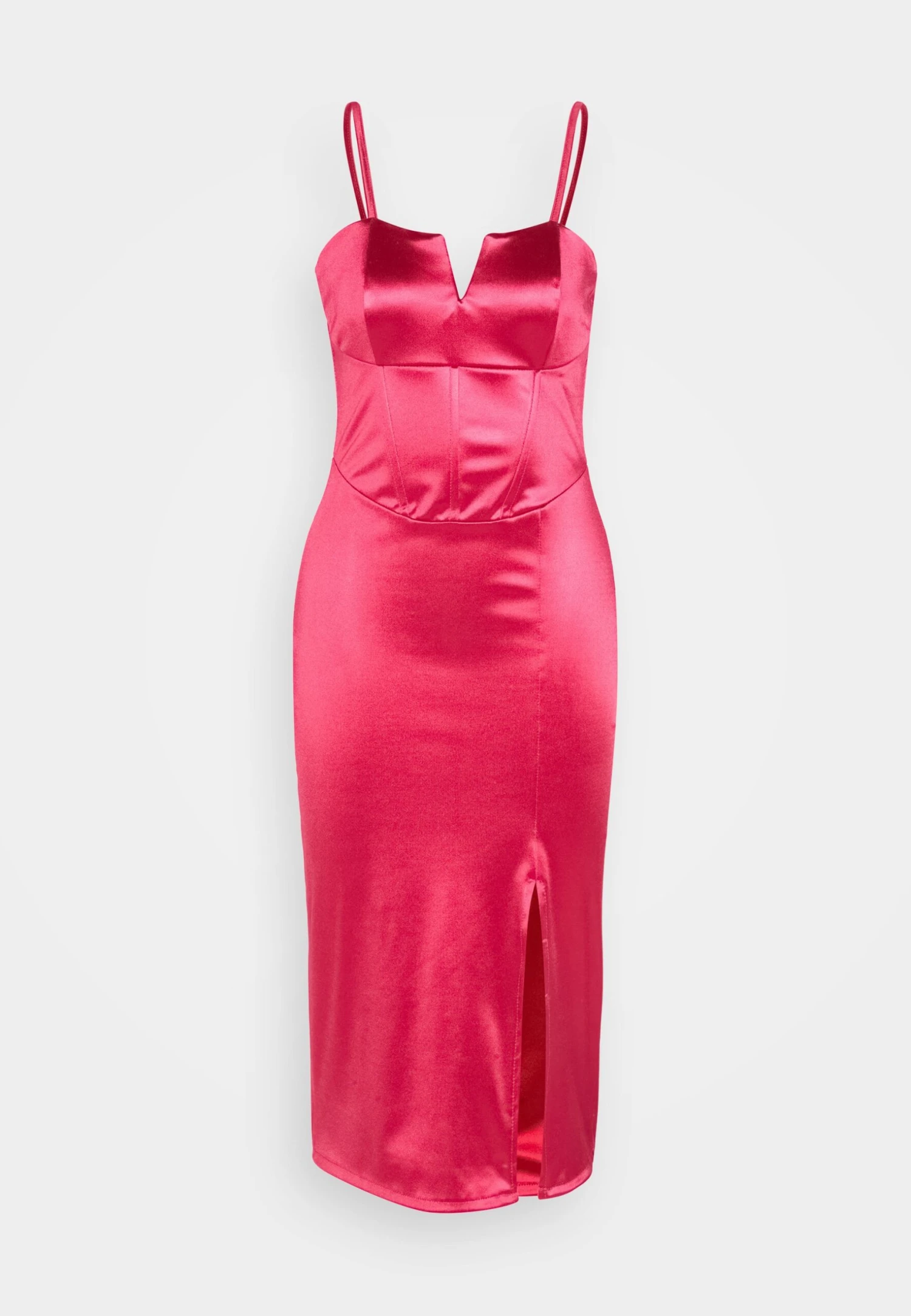 Wal G Saira Midi - Etui-Jurk - Fuchsia 7 Wal G Saira Midi - Etui-Jurk - Fuchsia - Afbeelding 5