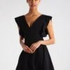 Wal G Lucia V Neck Frill Sleeve Skater Dress - Cocktailjurk - Black 1 Wal G Lucia V Neck Frill Sleeve Skater Dress - Cocktailjurk - Black -Wal G 82263e190c16482eb3cbcfeeb0b1c921