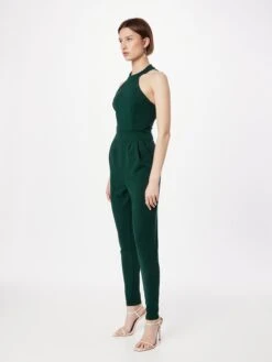 Wal G Lange Jumpsuits Jumpsuit BRANDON Dames Donkergroen -Wal G 8249c0823eedf6c30b3d562baa0907da