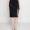Wal G Valentines Heart Midi Skirt - Kokerrok - Black -Wal G 837da04254bb4b8382c49ee59c185e28