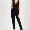 Wal G V Neck - Jumpsuit - Navy 1 Wal G V Neck - Jumpsuit - Navy -Wal G 8503f5db3ecb4caa8fb945bf65e213cd
