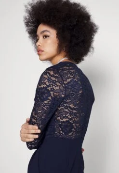 Wal G Blake Long Sleeve - Jumpsuit - Navy Blue -Wal G 8883dcbe4a8a41b6b71a3cddf32dedda