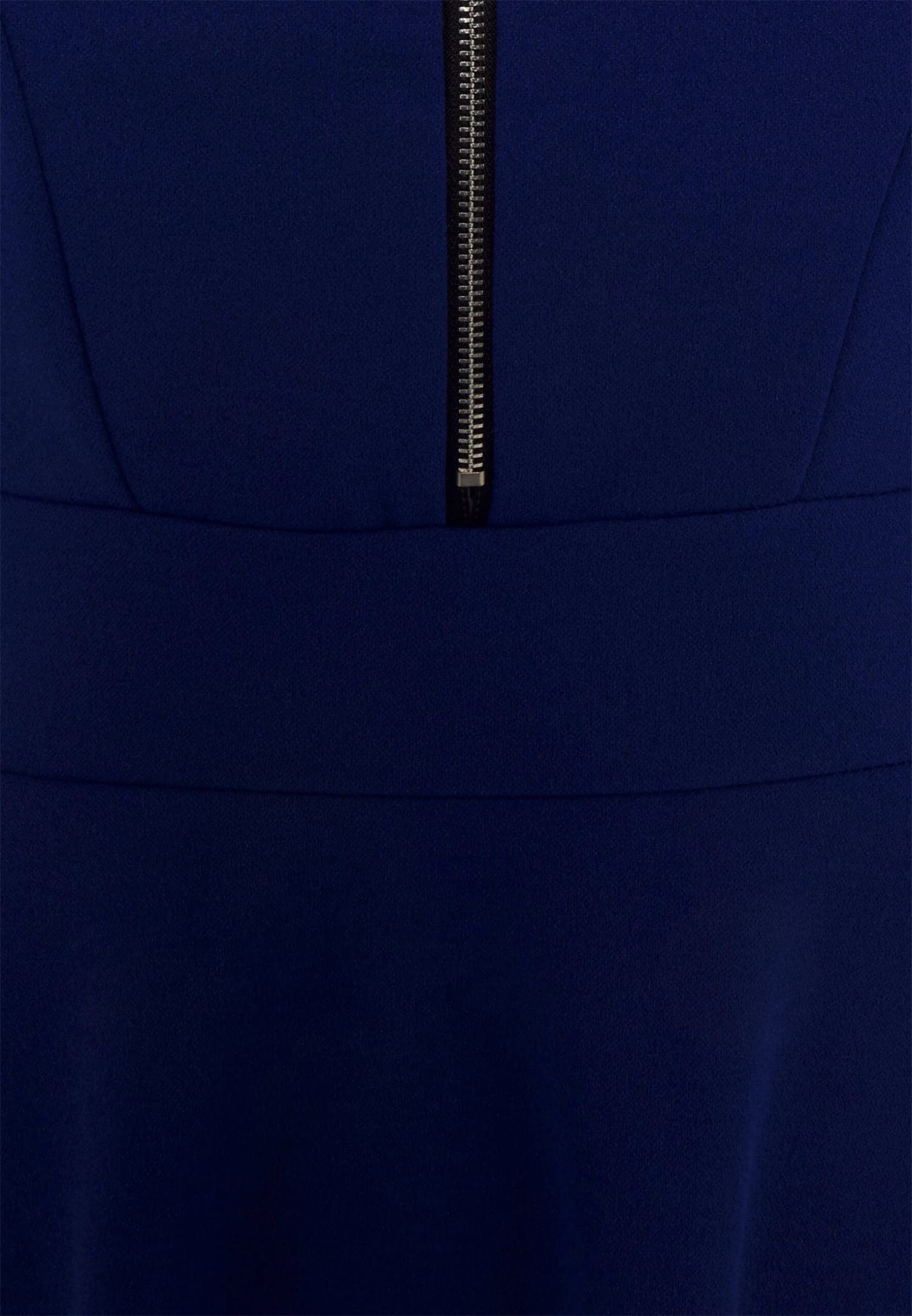 Wal G Danya Ruffle Sleeve Zip Skater Dress - Jerseyjurk - Electric Blue 5 Wal G Danya Ruffle Sleeve Zip Skater Dress - Jerseyjurk - Electric Blue - Afbeelding 3