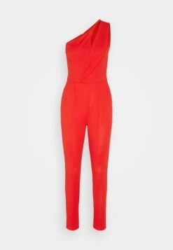 Wal G Mica Cut Out- Jumpsuit - Red -Wal G 89b54f3946a44b61bfa5421f33d762f6