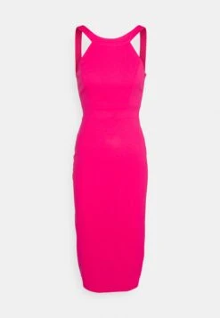 Wal G Jimmy Midi Dress - Jerseyjurk - Dark Fushia -Wal G 8e768d611509428791a08f5954addf4d