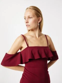 Wal G Mini Jurken Jurk ZIMMI Dames Wijnrood -Wal G 92f4e0251ad99b00e3b58b97e2be3082