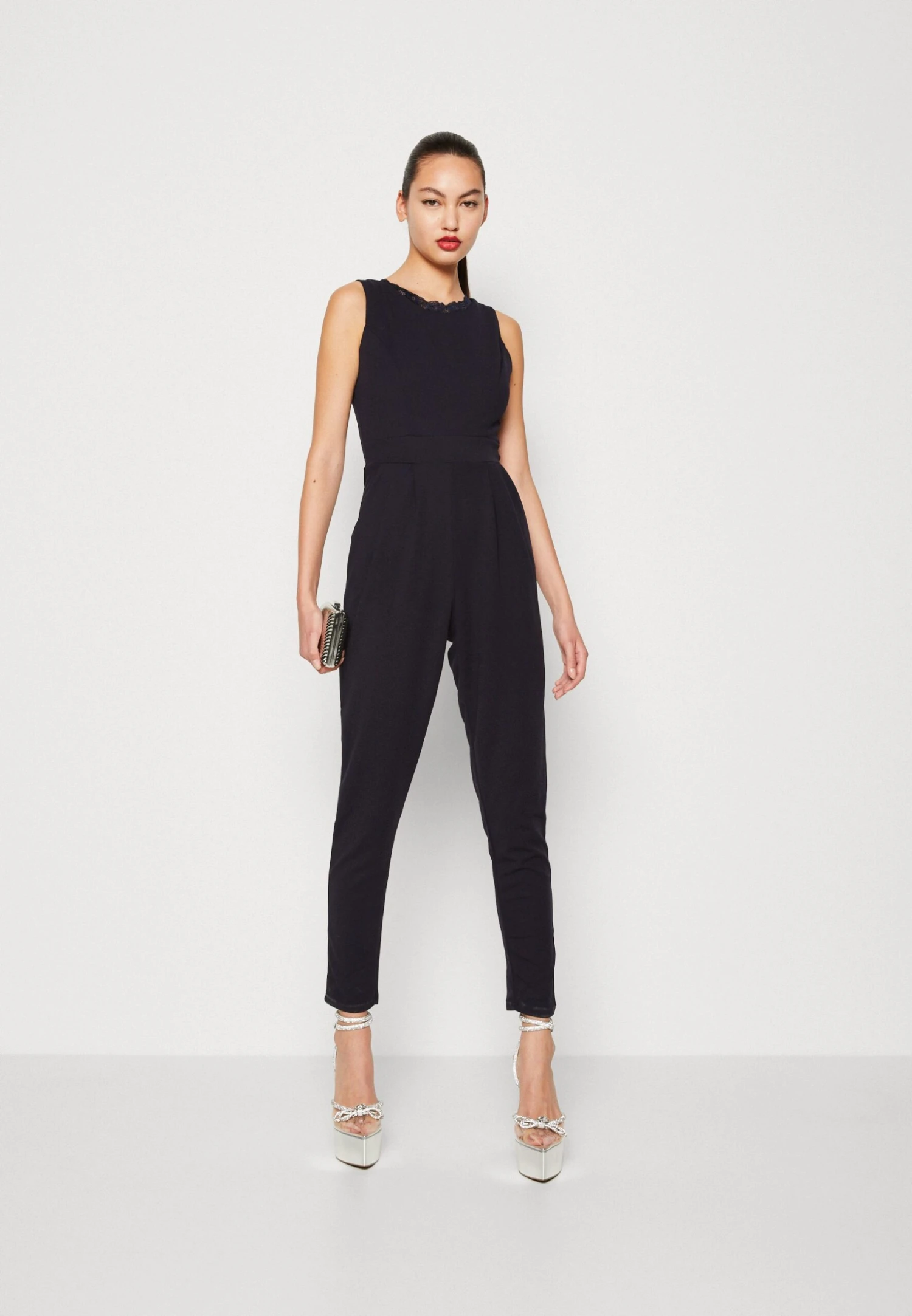 Wal G Dayna Straight Leg - Jumpsuit - Navy Blue 4 Wal G Dayna Straight Leg - Jumpsuit - Navy Blue - Afbeelding 2
