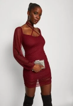 Wal G Raja Mini - Cocktailjurk - Wine 11 Wal G Raja Mini - Cocktailjurk - Wine -Wal G 942b47975ee24cccb25cb89f5e0194d1