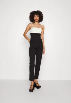 Wal G Janya Contrast Jumpsuit- Jumpsuit - Black/White