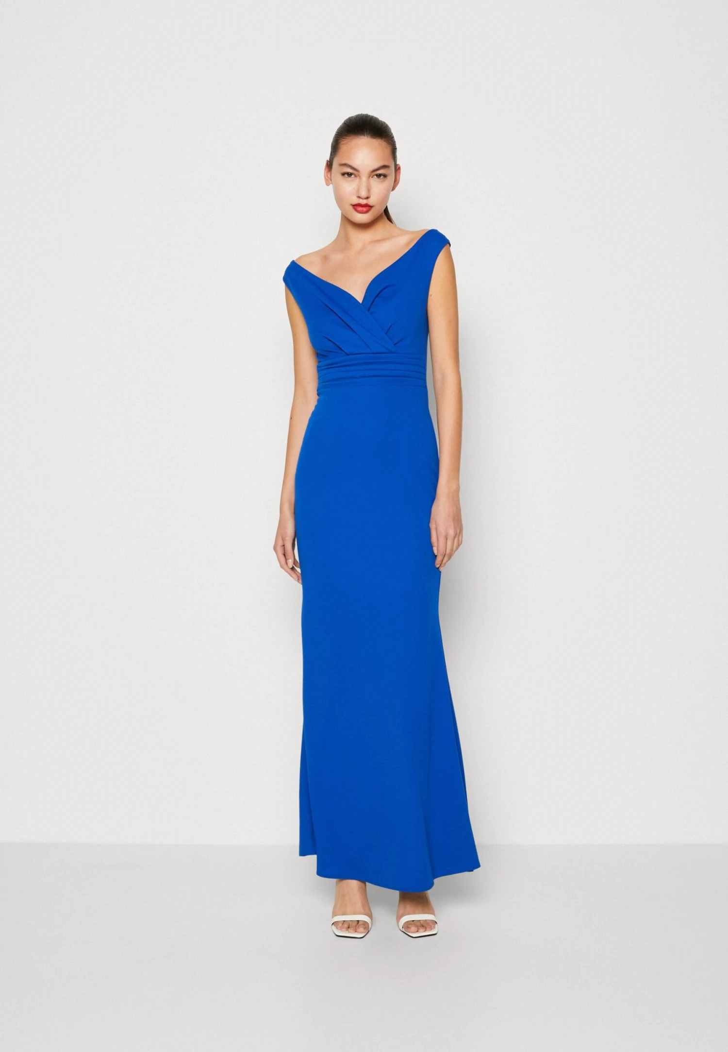 Wal G Andrew Off Shoulder Maxi Dress - Galajurk - Electric Blue 3 Wal G Andrew Off Shoulder Maxi Dress - Galajurk - Electric Blue