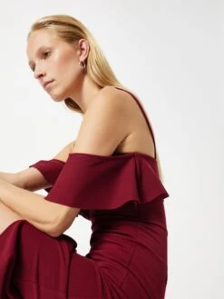 Wal G Mini Jurken Jurk ZIMMI Dames Wijnrood -Wal G 9781498e20852041bb0d972f22ff29f3