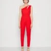 Wal G Mica Cut Out- Jumpsuit - Red 2 Wal G Mica Cut Out- Jumpsuit - Red -Wal G 9c046e4de4b142b094b00b6d867c251b