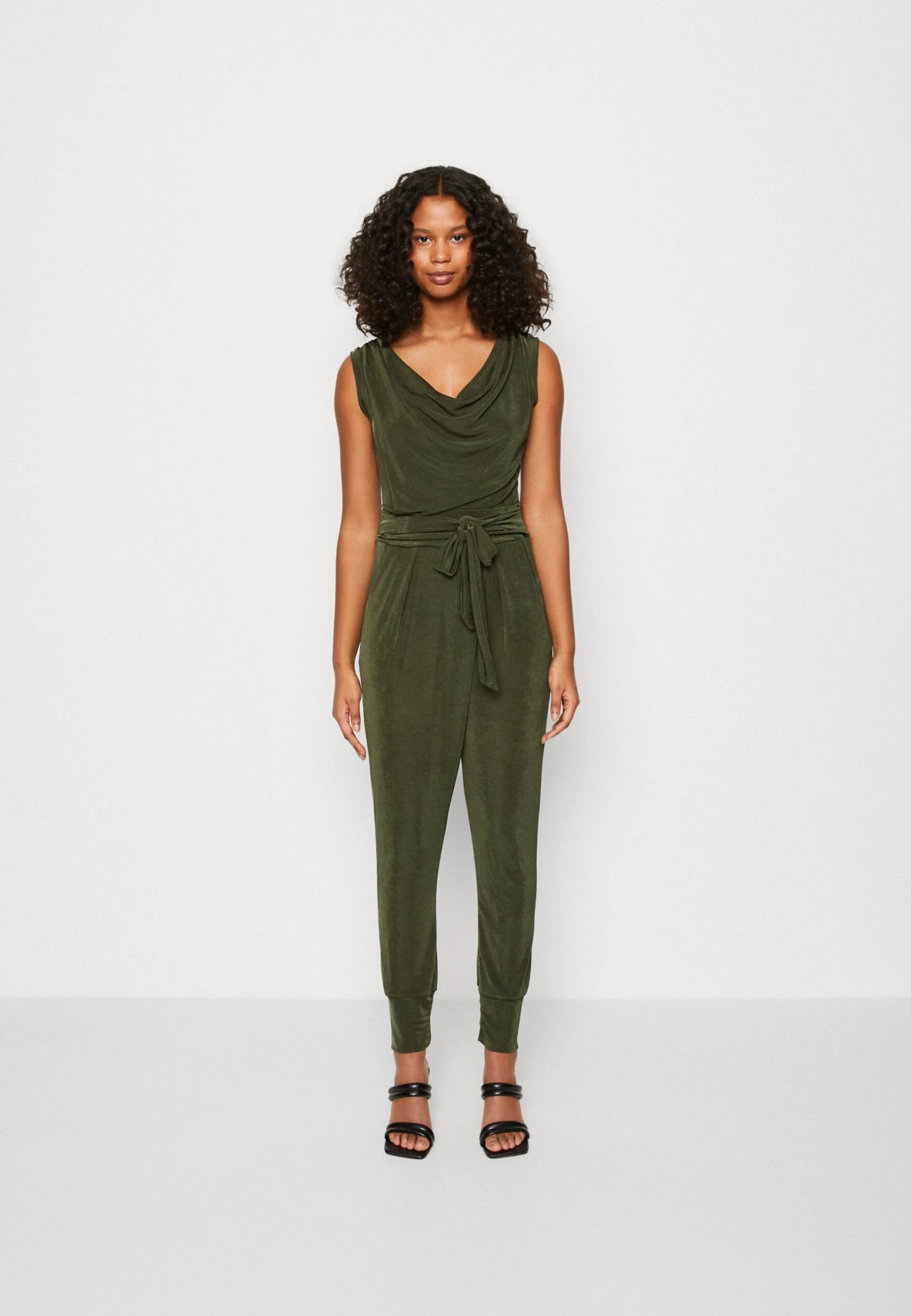 Wal G Ronny Slough Neck - Jumpsuit - Olive Green 3 Wal G Ronny Slough Neck - Jumpsuit - Olive Green