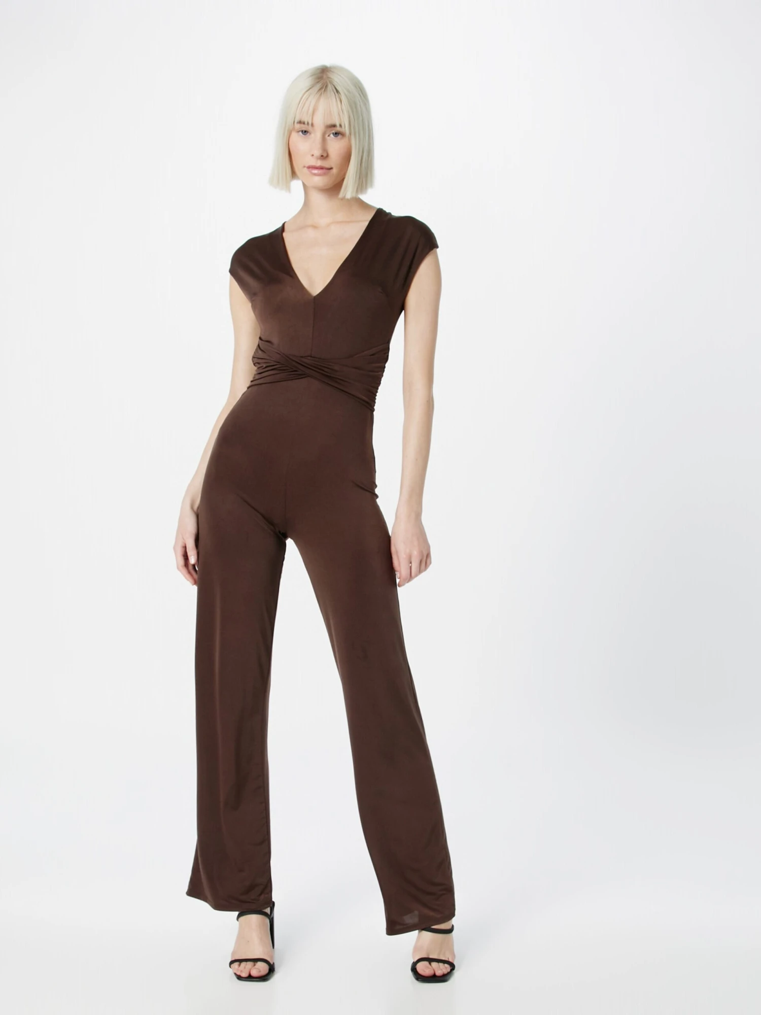 Wal G Lange Jumpsuits Jumpsuit HALA Dames Chocoladebruin 5 Wal G Lange Jumpsuits Jumpsuit HALA Dames Chocoladebruin - Afbeelding 3