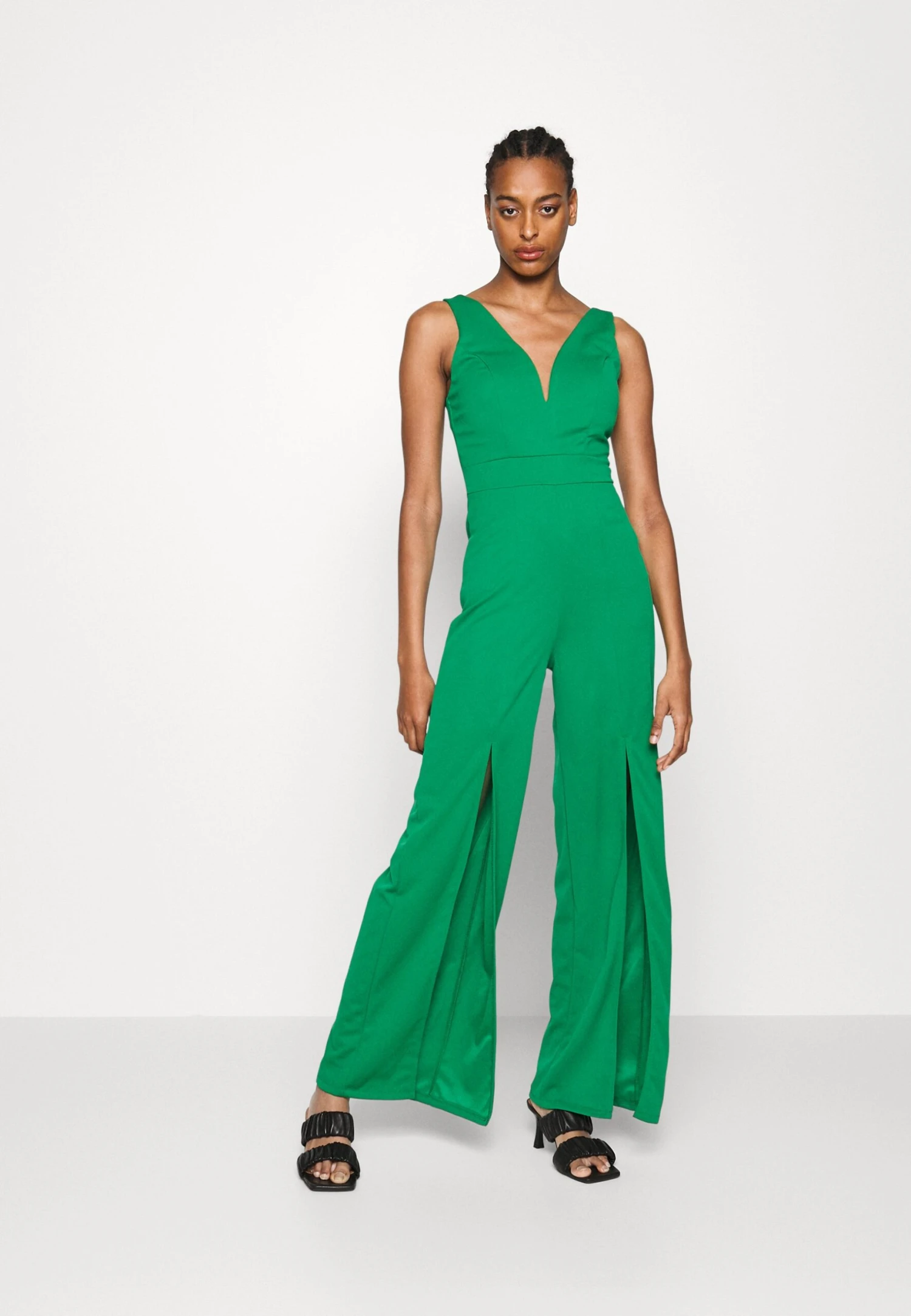 Steven Front Slit - Jumpsuit - Leaf Green 4 Steven Front Slit - Jumpsuit - Leaf Green - Afbeelding 2