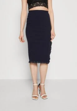 Wal G Kammi Midi Skirt - Kokerrok - Navy
