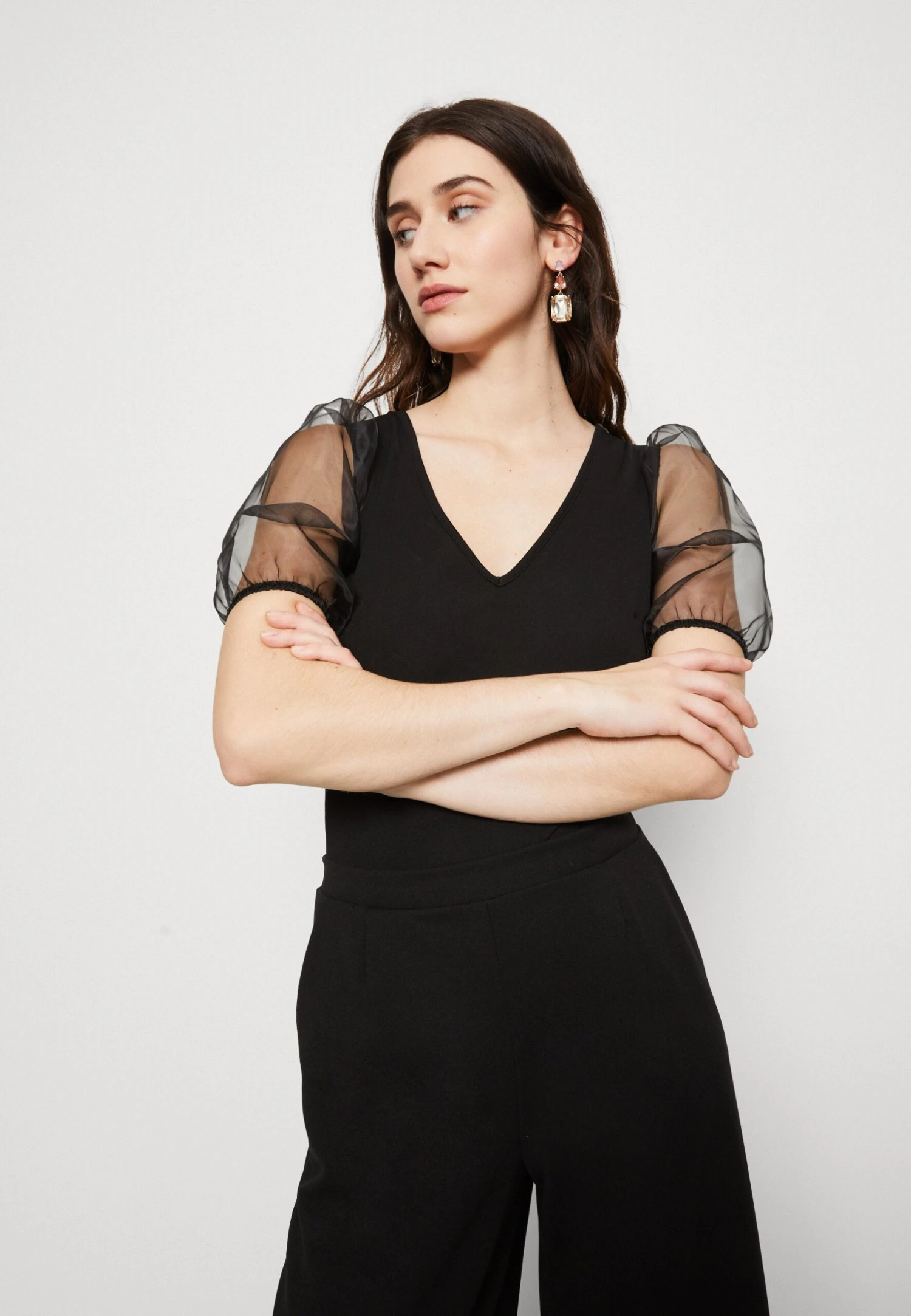 Wal G Matila Bodysuit - T-Shirt Print - Black 6 Wal G Matila Bodysuit - T-Shirt Print - Black - Afbeelding 4