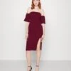 Wal G Cylon Off Shoulder Midi Dress - Cocktailjurk - Berry Wine 1 Wal G Cylon Off Shoulder Midi Dress - Cocktailjurk - Berry Wine -Wal G a624675cc35646ffb493c3c1195ab403