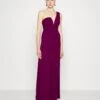 Fleur One Shoulder- Jumpsuit - Plum 1 Fleur One Shoulder- Jumpsuit - Plum -Wal G a6d94d284d9d483d9690161ac1605b33