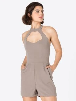 Wal G Korte Jumpsuits Jumpsuit JOANNA Dames Taupe 9 Wal G Korte Jumpsuits Jumpsuit JOANNA Dames Taupe -Wal G ab2e3aa5a3e461fecf15cbf901cfea9f