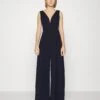 Wal G Jackie Wide Leg - Jumpsuit - Navy Blue -Wal G ae4ca25ff1844e50ba27242737d40741