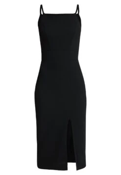 Wal G Strappy Square Neck Midi Dress - Etui-Jurk - Black -Wal G ae5fed5084da41bcac00f05de55429d7