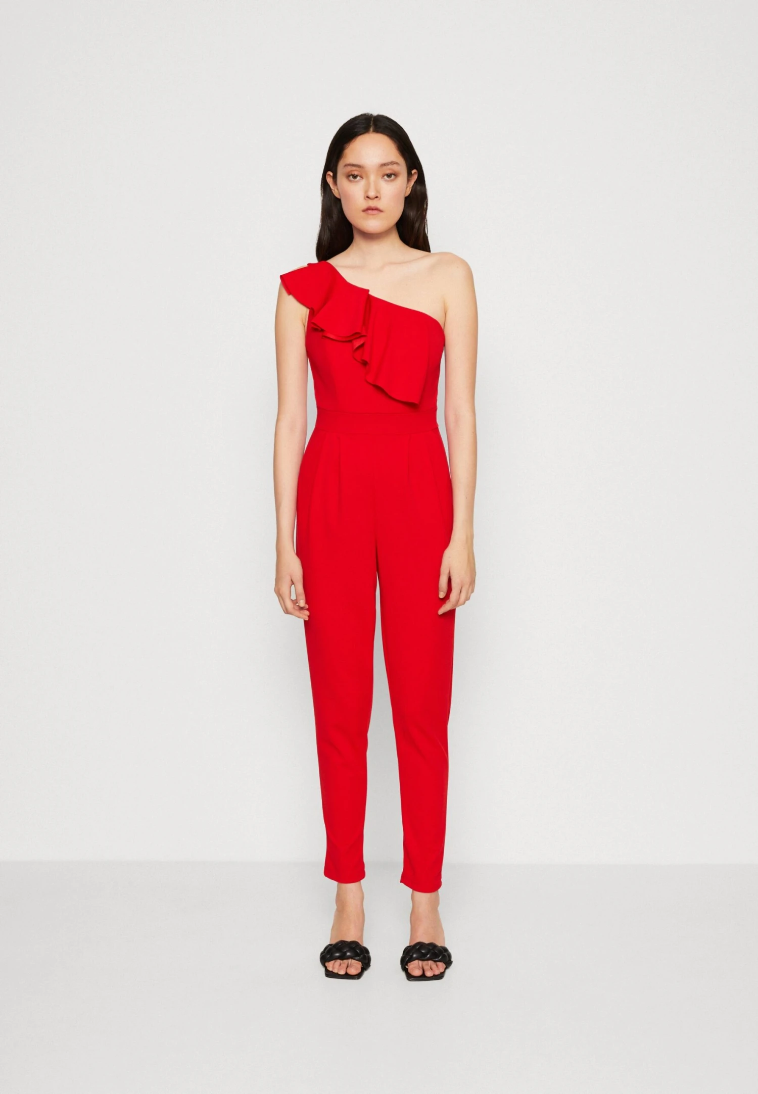 Wal G Kelly Ruffle - Jumpsuit - Red 3 Wal G Kelly Ruffle - Jumpsuit - Red