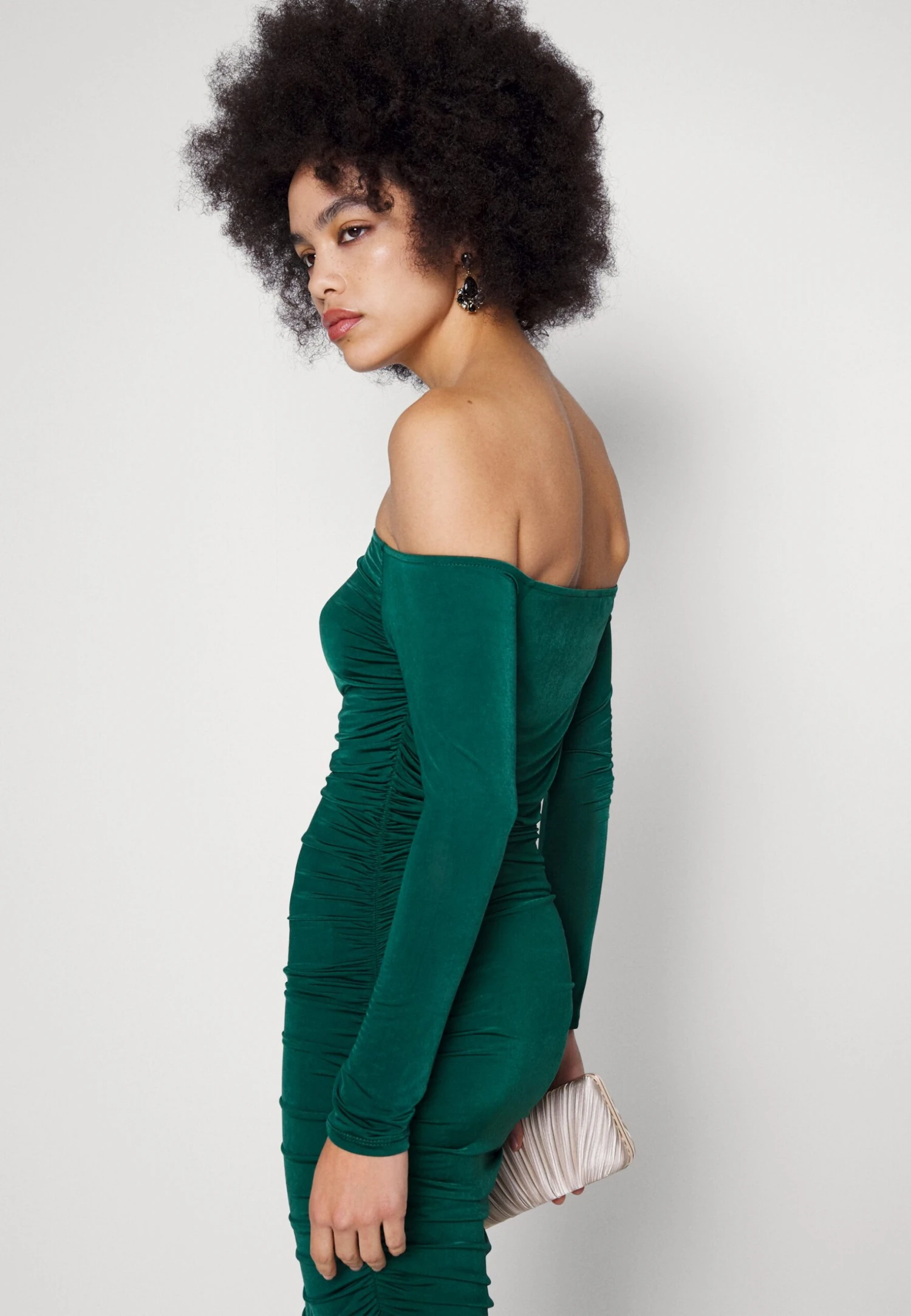 Wal G India- Etui-Jurk - Forest Green 7 Wal G India- Etui-Jurk - Forest Green - Afbeelding 5