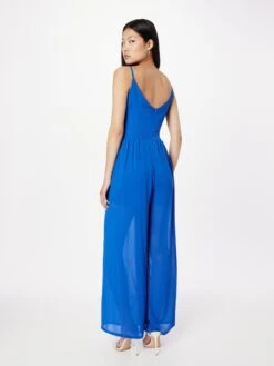 Wal G Lange Jumpsuits Jumpsuit RAIN Dames Royal Blue/koningsblauw -Wal G b42a68b4e49a97bf27c2bf690355002e