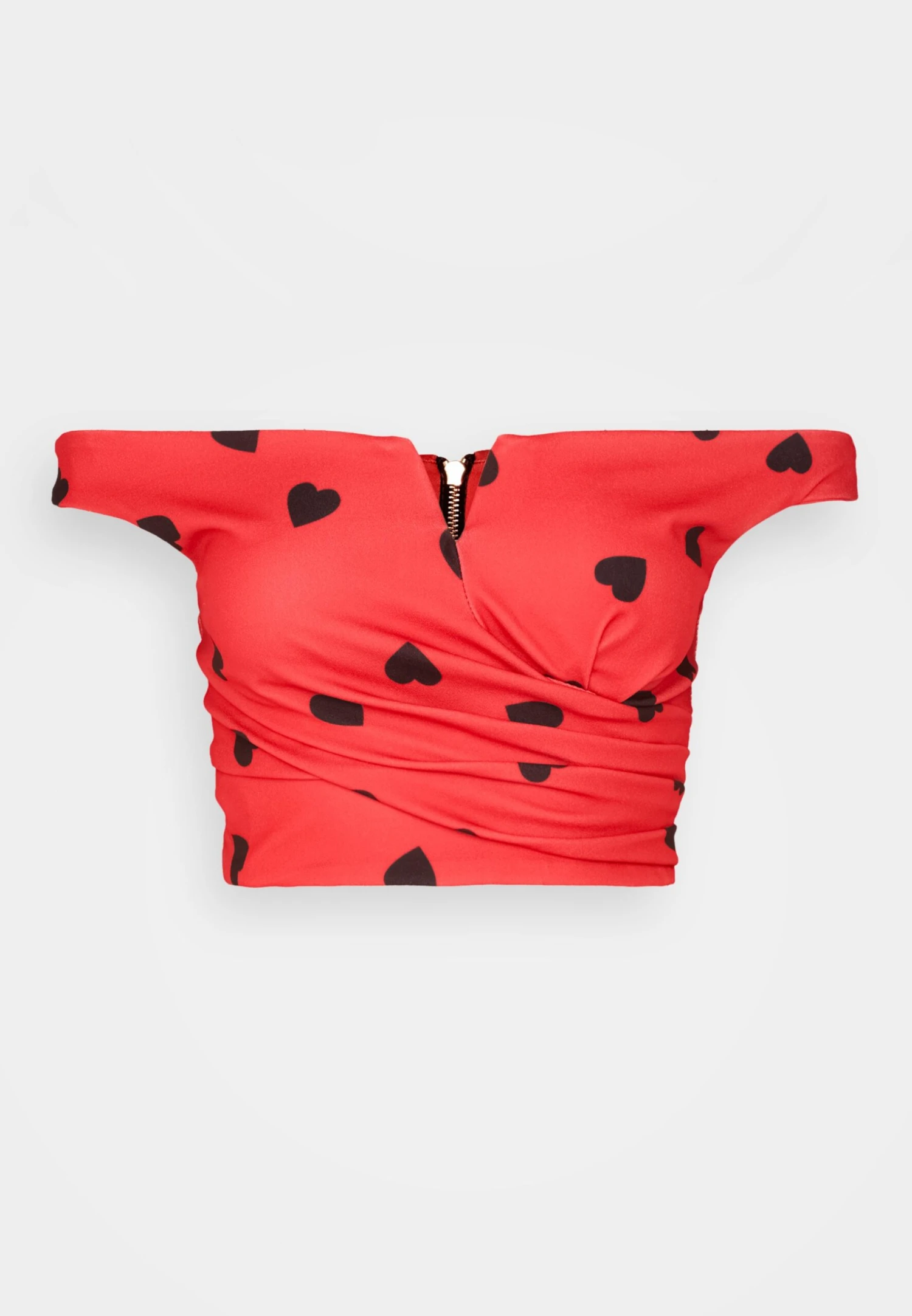 Wal G Valentines Heart Crop - Top - Red/Black 7 Wal G Valentines Heart Crop - Top - Red/Black - Afbeelding 5