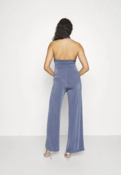 Wal G Party Jojo Halter - Jumpsuit - Denim Blue -Wal G b85a148bc8c845feb9c719207b629039