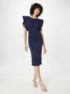 Wal G Kokerjurken Kokerjurk HOPE Dames Navy -Wal G b8e950c82ff51ec6f18145ed74ae2a79